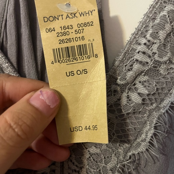 NWT O/S American Eagle Purple Sleeveless Lace Pullover Summer Dress - Picture 4 of 16